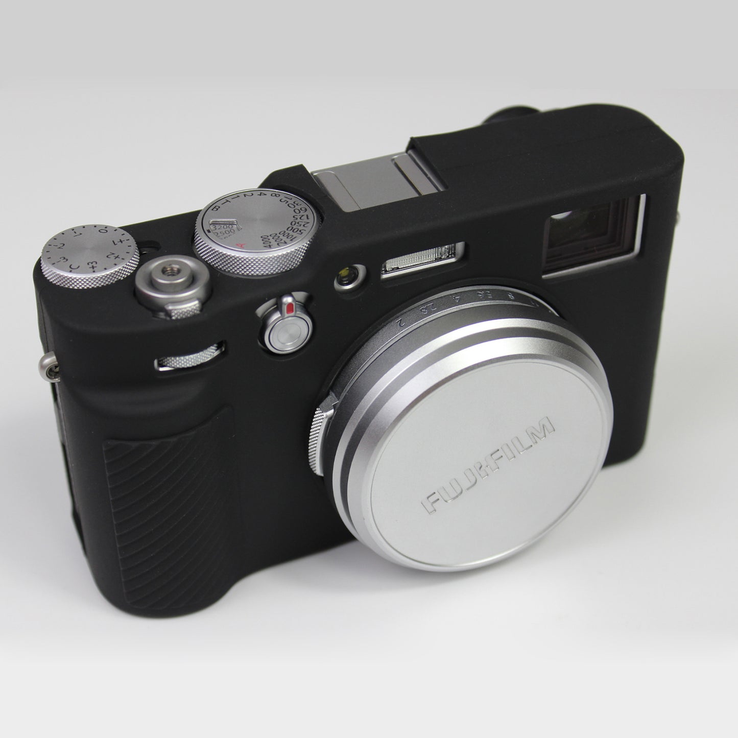 Shockproof Silicone Protective Camera Case for FUJIFILM X100V - Black