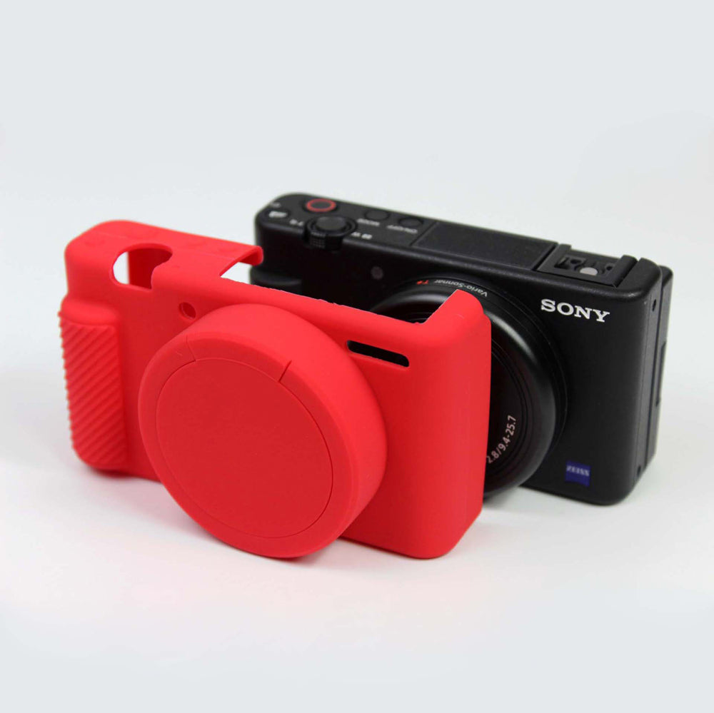 Soft Silicone Case for Sony ZV1 Camera - Red