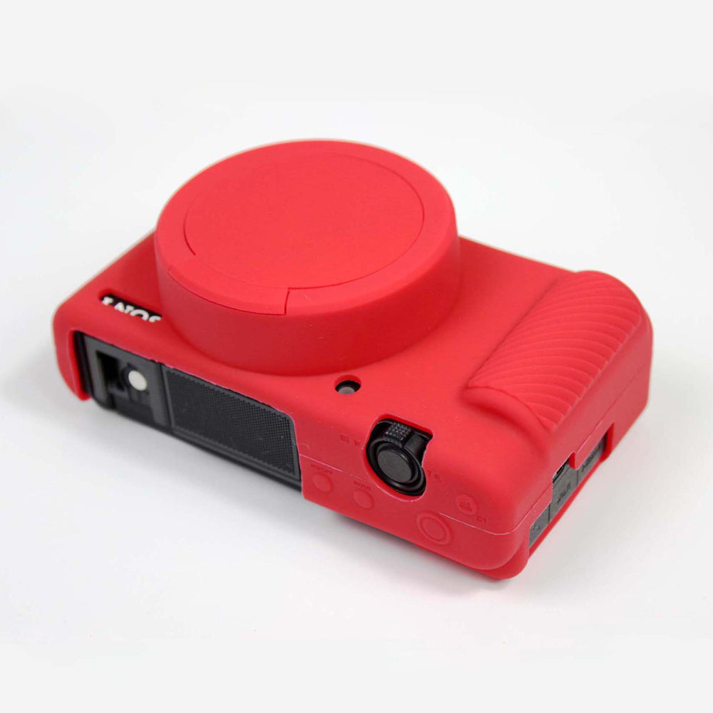 Soft Silicone Case for Sony ZV1 Camera - Red