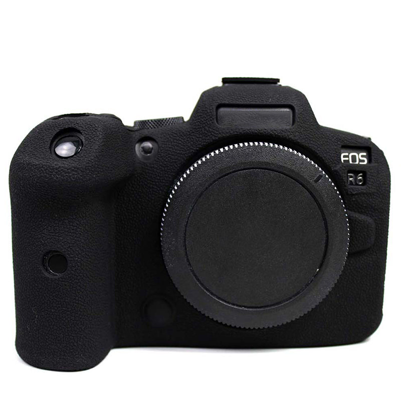 Soft Silicone Case for Canon EOS R6 Camera - Black