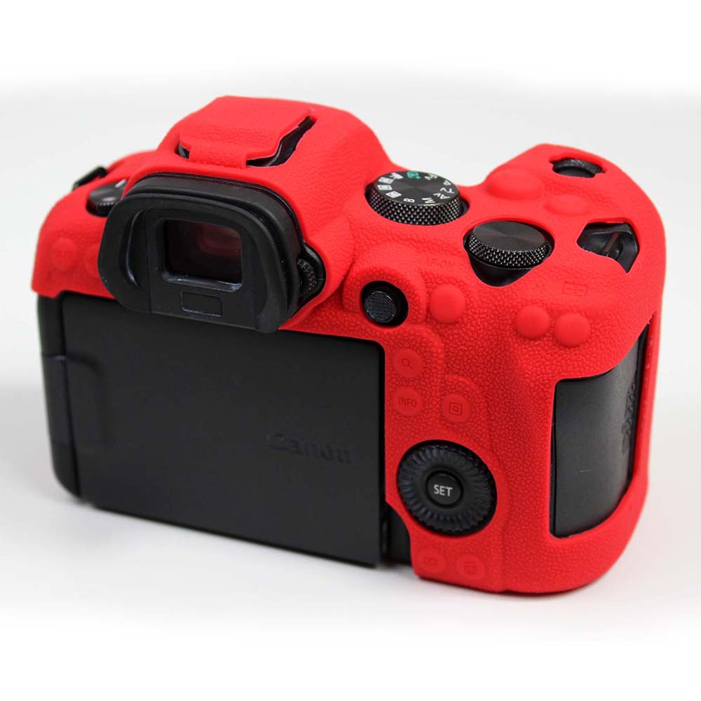 Soft Silicone Case for Canon EOS R6 Camera - Red