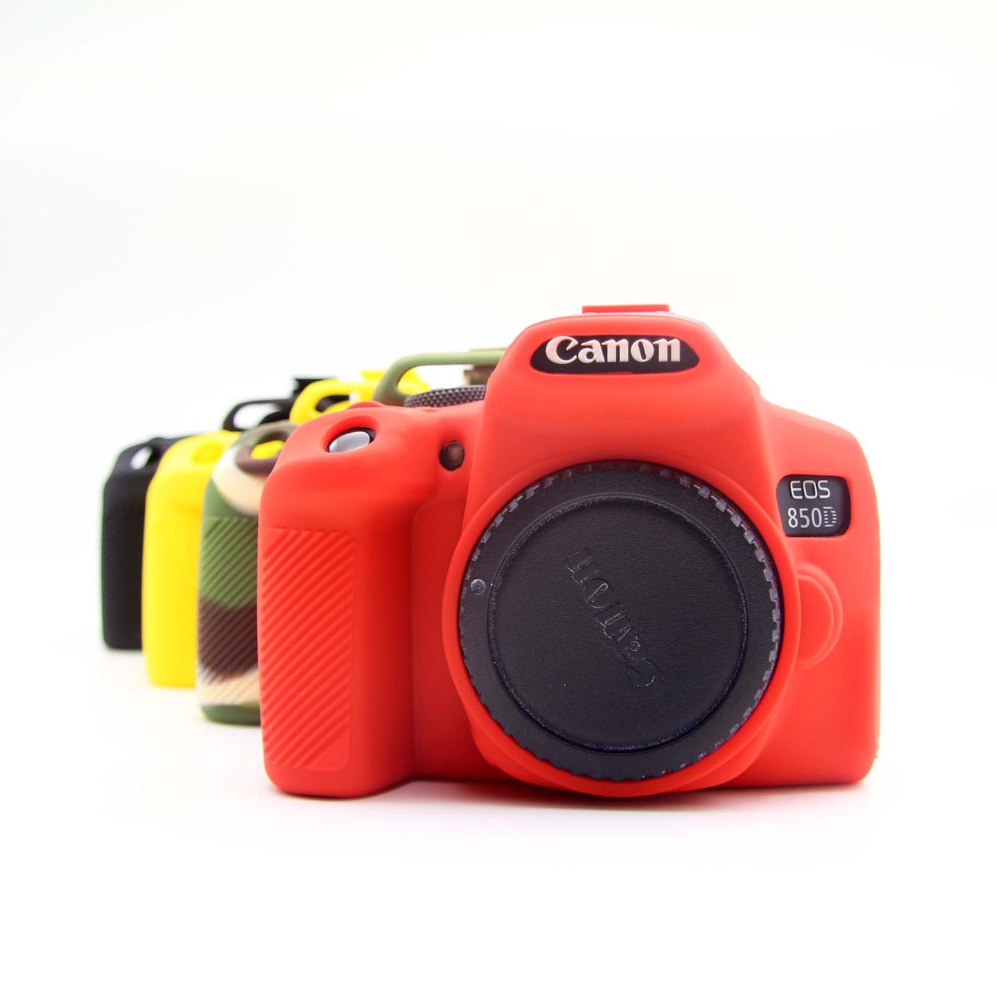 Soft Silicone Protective Camera Case for Canon EOS 850D - Red