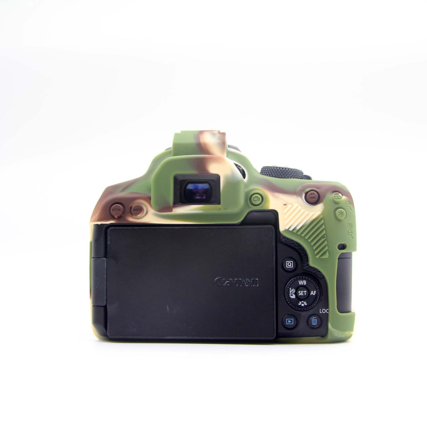 Soft Silicone Protective Camera Case for Canon EOS 850D - Camouflage