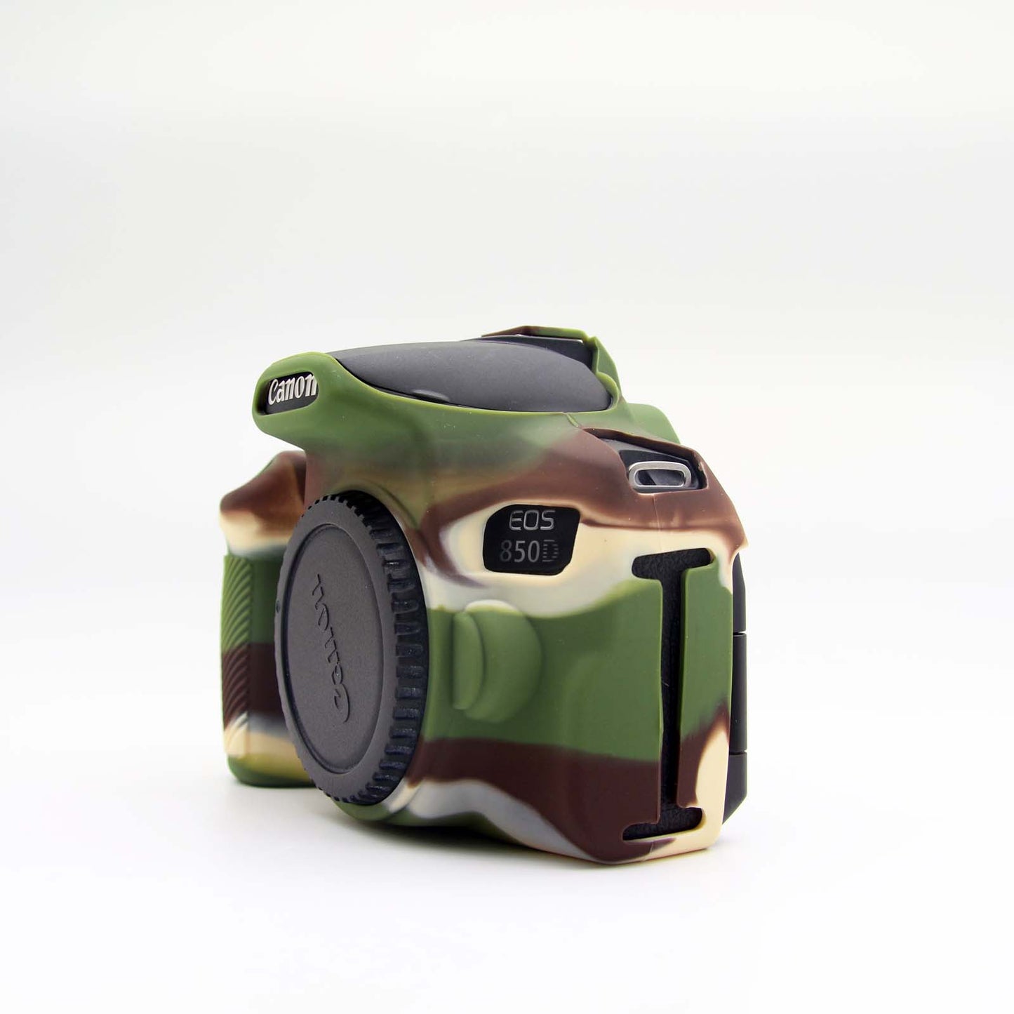 Soft Silicone Protective Camera Case for Canon EOS 850D - Camouflage