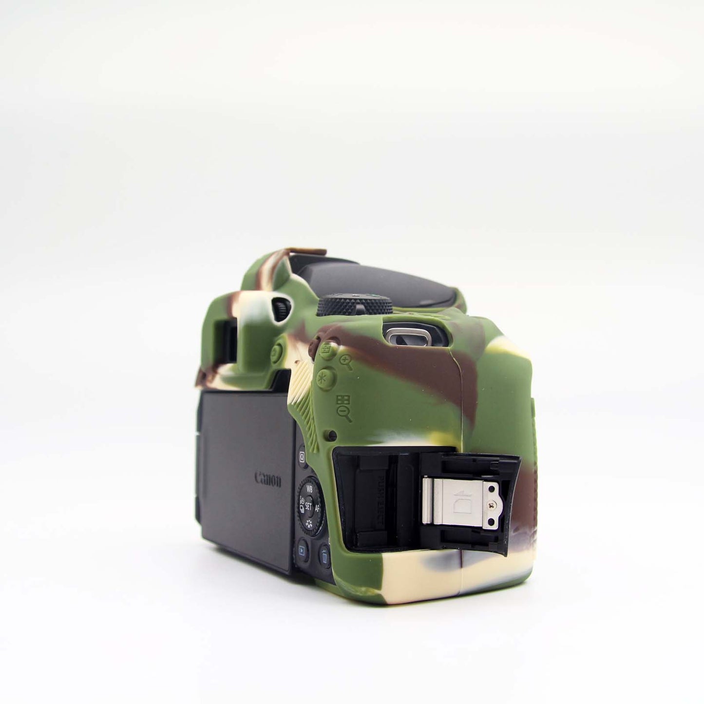 Soft Silicone Protective Camera Case for Canon EOS 850D - Camouflage