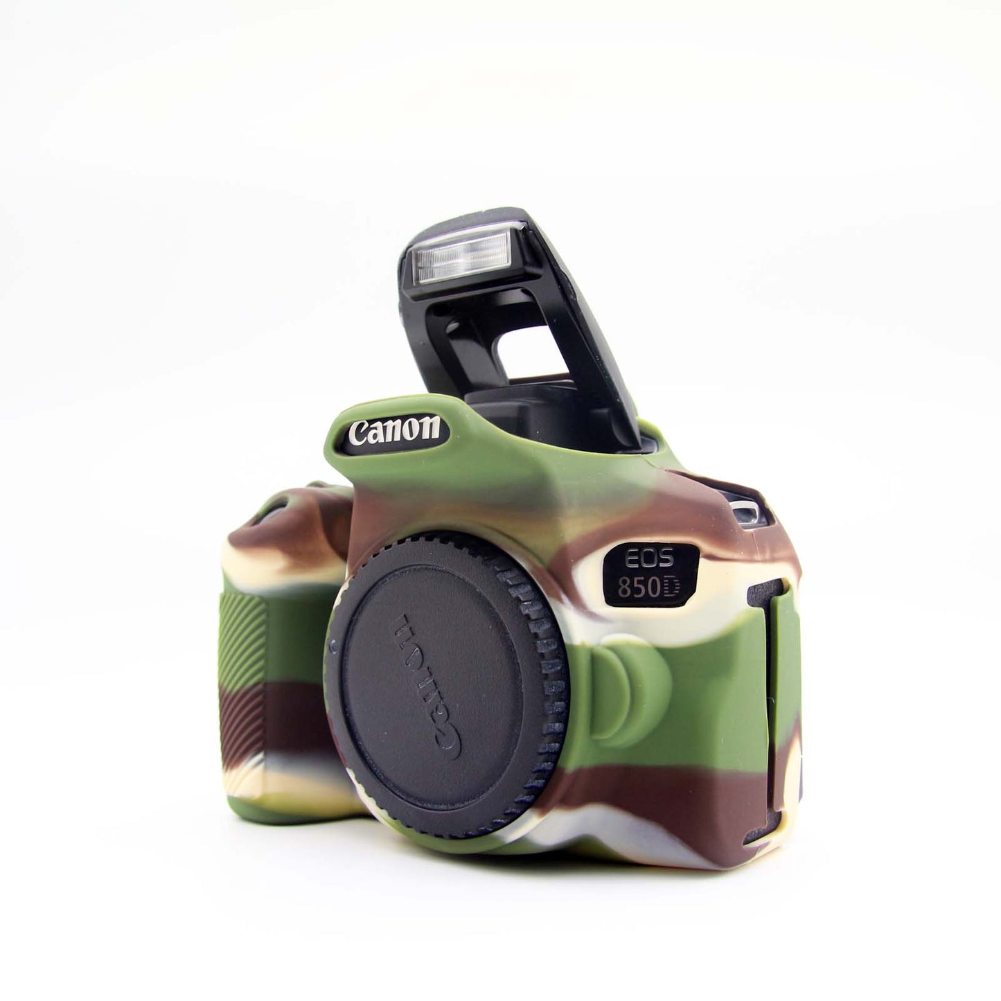 Soft Silicone Protective Camera Case for Canon EOS 850D - Camouflage
