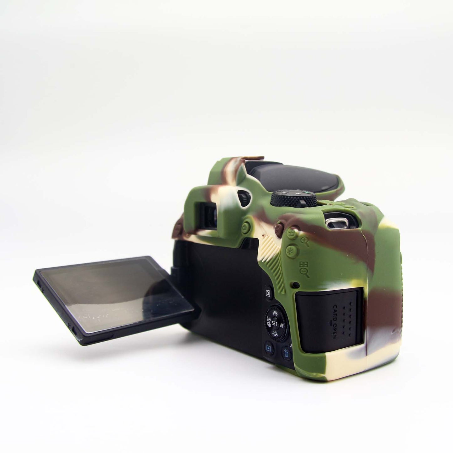 Soft Silicone Protective Camera Case for Canon EOS 850D - Camouflage