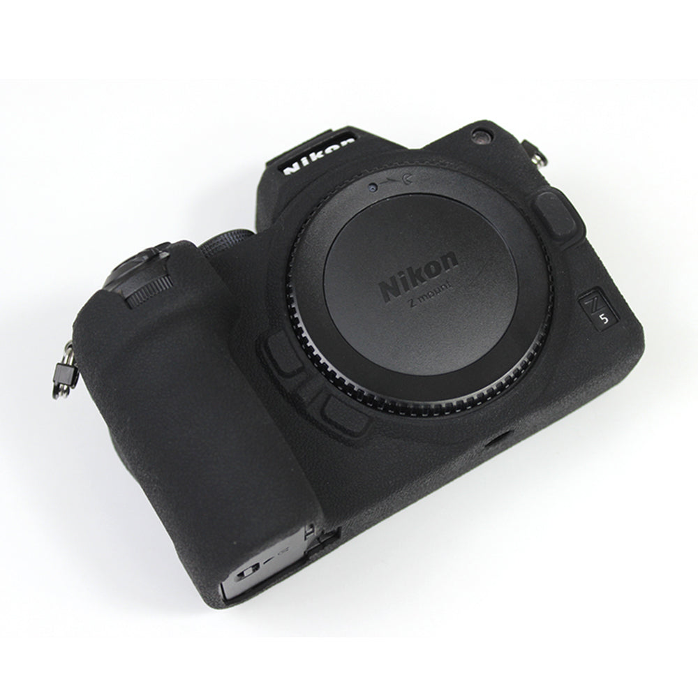 Soft Silicone Protective Camera Case Dustproof Shell for Nikon Z5 - Black