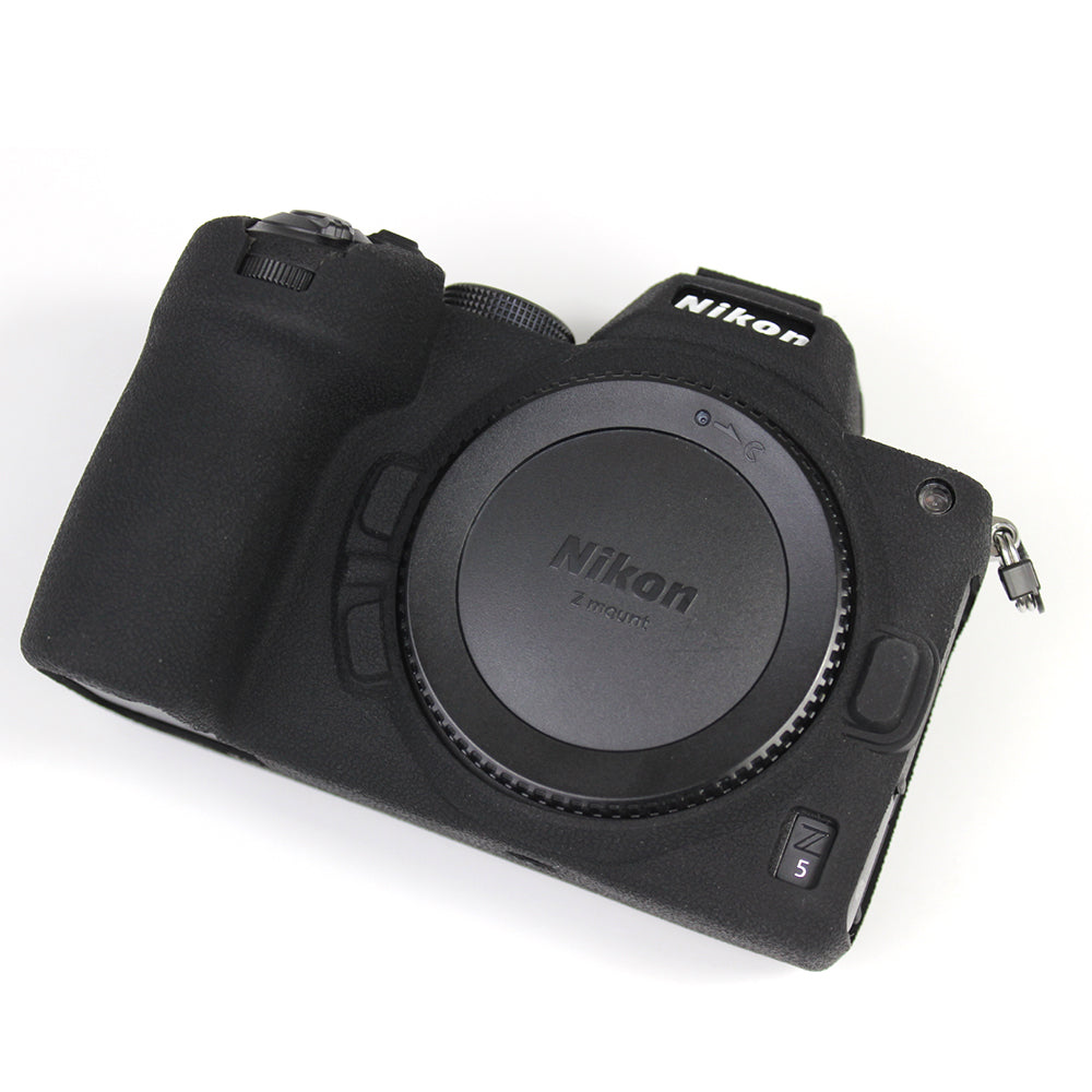 Soft Silicone Protective Camera Case Dustproof Shell for Nikon Z5 - Black