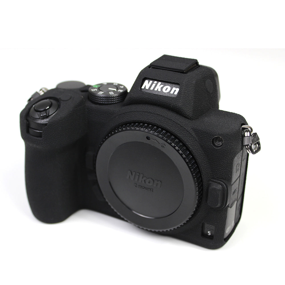 Soft Silicone Protective Camera Case Dustproof Shell for Nikon Z5 - Black
