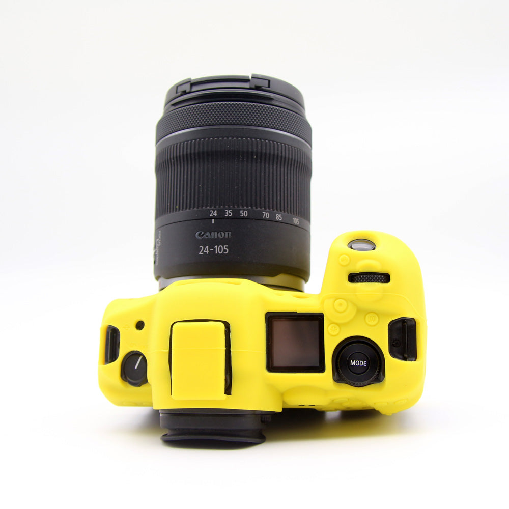 Soft Silicone Camera Protective Case for Canon EOS R5 - Yellow