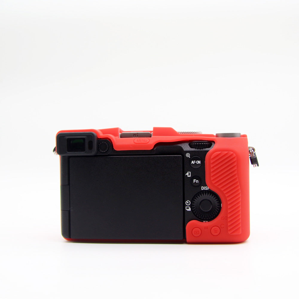 Soft Silicone Protective Skin Shell Case Cover for Sony A7C Camera - Red