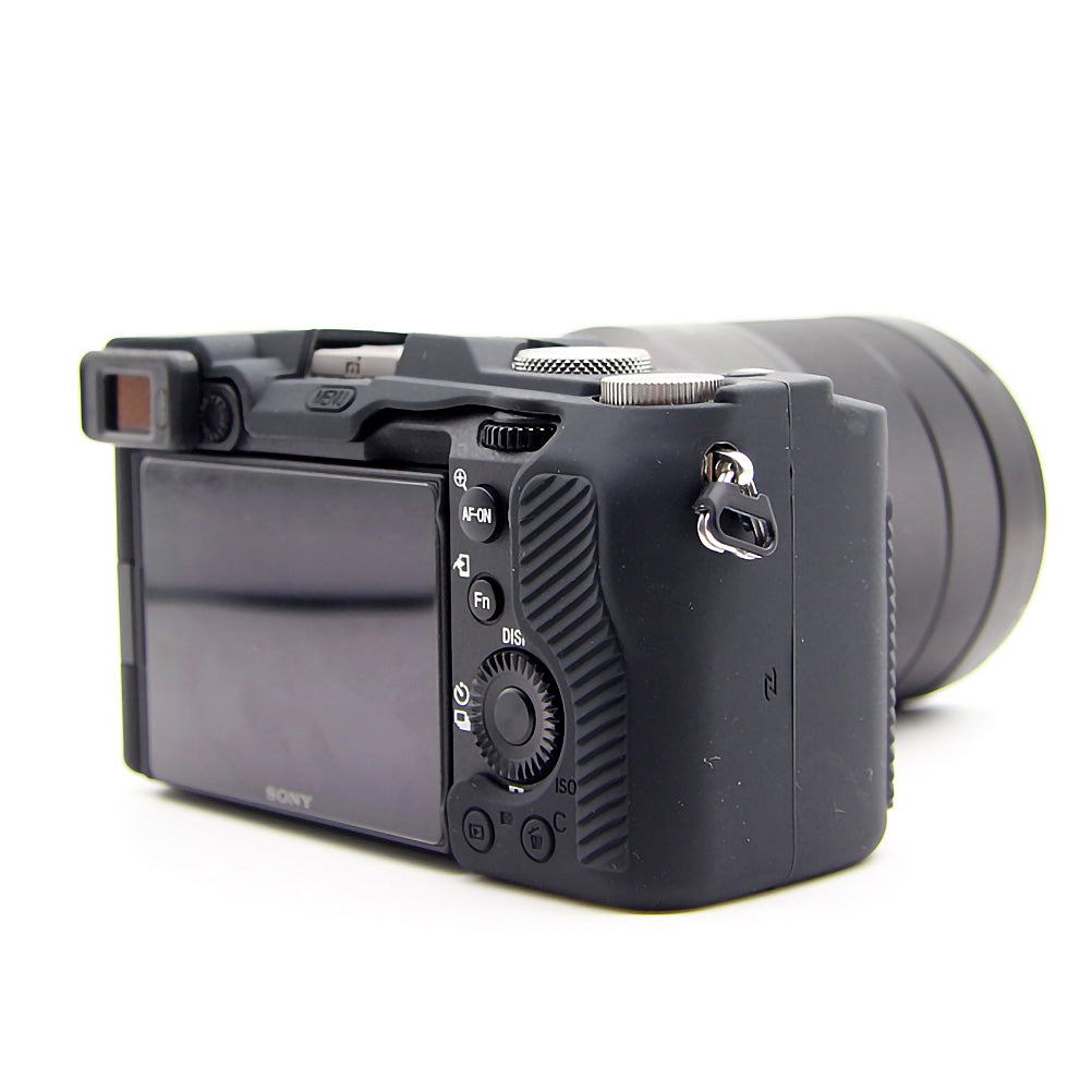 Soft Silicone Protective Skin Shell Case Cover for Sony A7C Camera - Black
