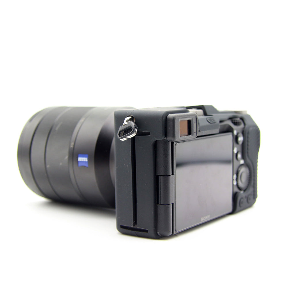 Soft Silicone Protective Skin Shell Case Cover for Sony A7C Camera - Black