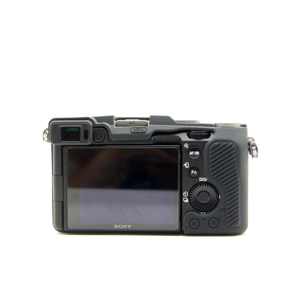 Soft Silicone Protective Skin Shell Case Cover for Sony A7C Camera - Black