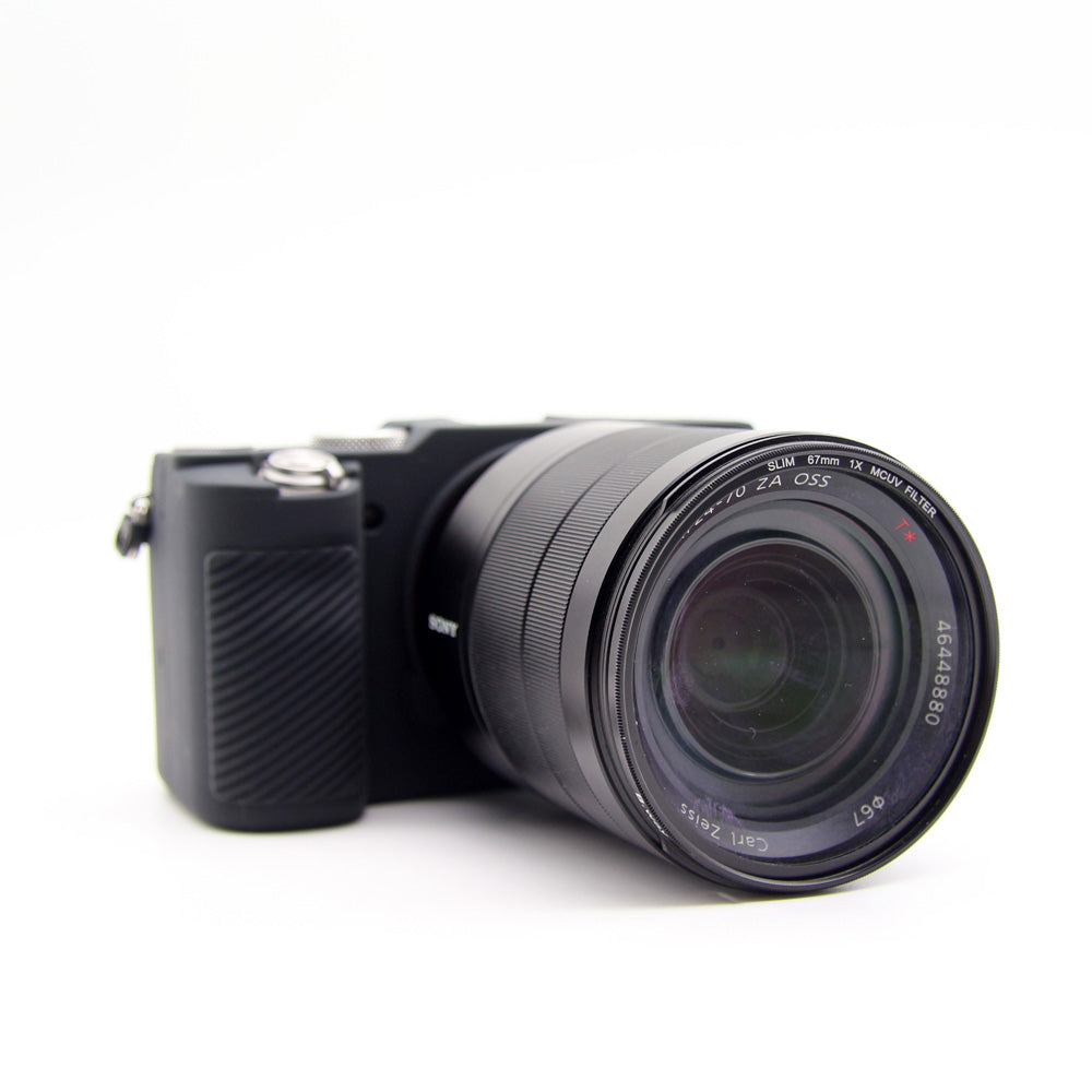 Soft Silicone Protective Skin Shell Case Cover for Sony A7C Camera - Black