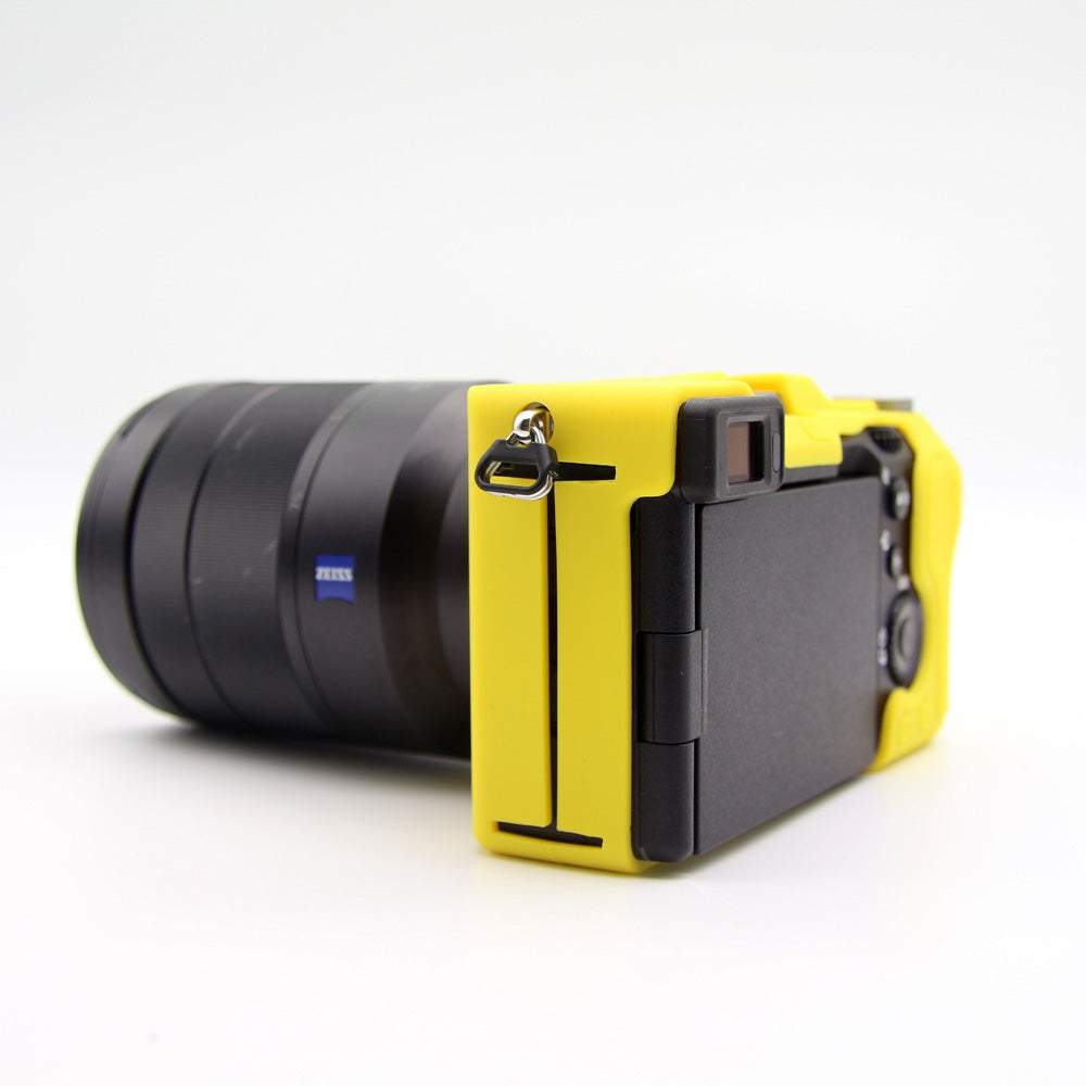 Soft Silicone Protective Skin Shell Case Cover for Sony A7C Camera - Yellow
