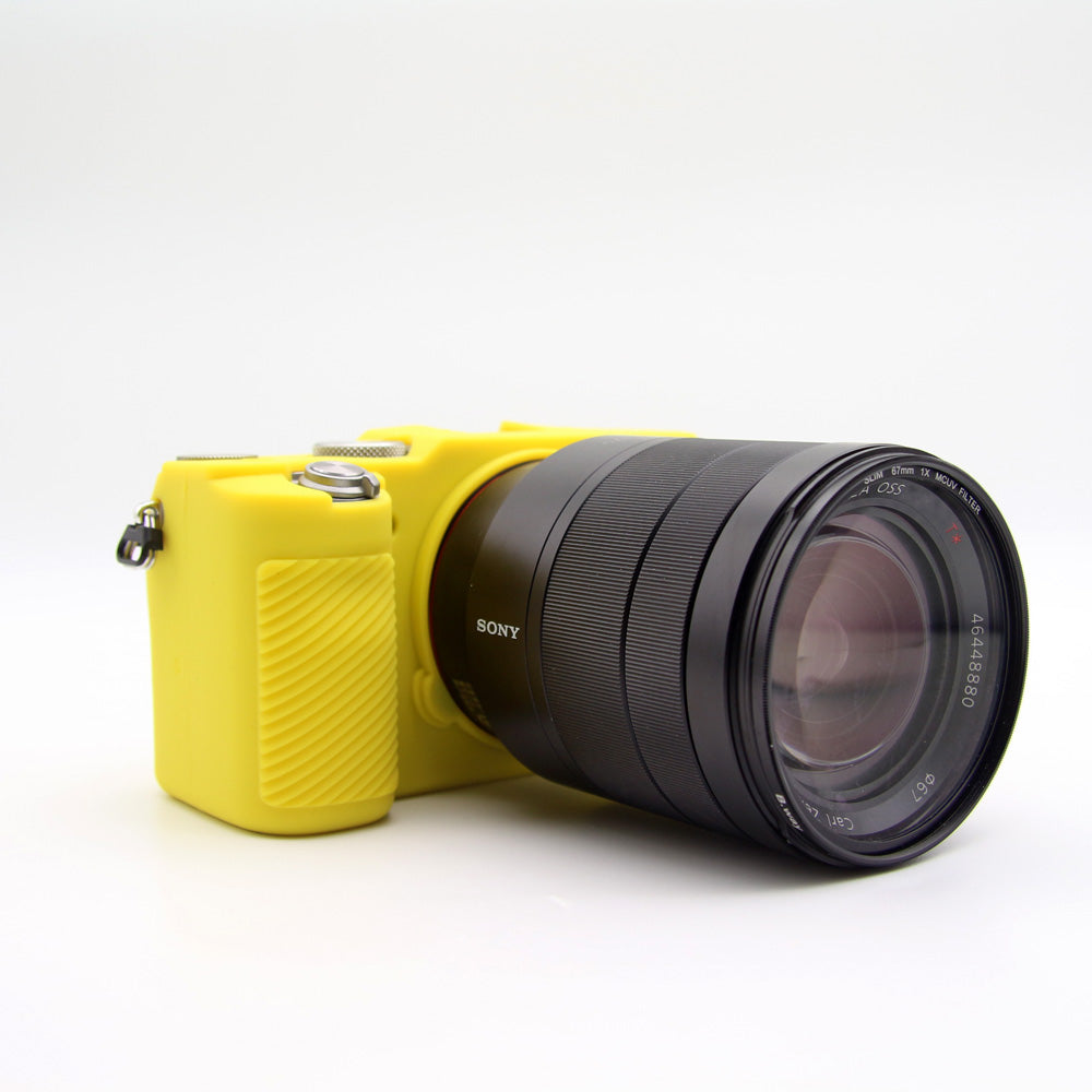 Soft Silicone Protective Skin Shell Case Cover for Sony A7C Camera - Yellow
