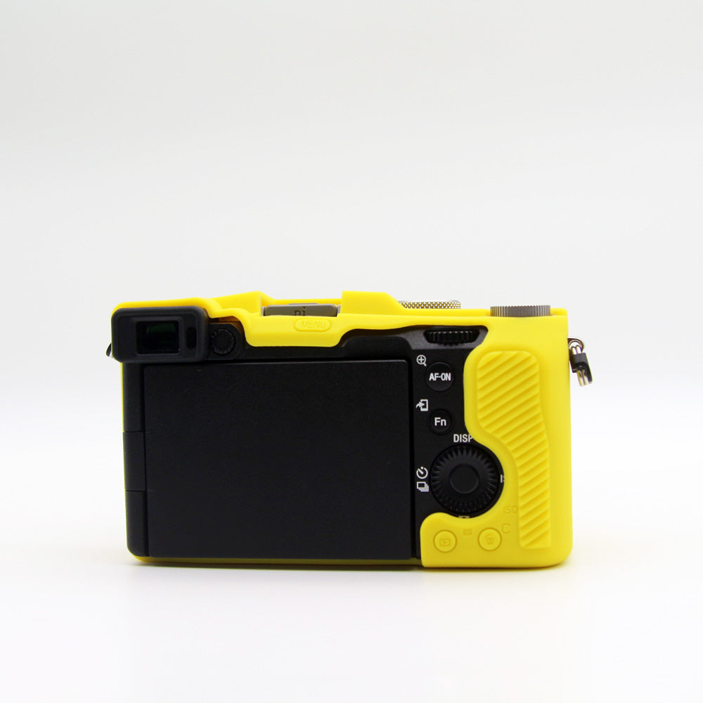 Soft Silicone Protective Skin Shell Case Cover for Sony A7C Camera - Yellow