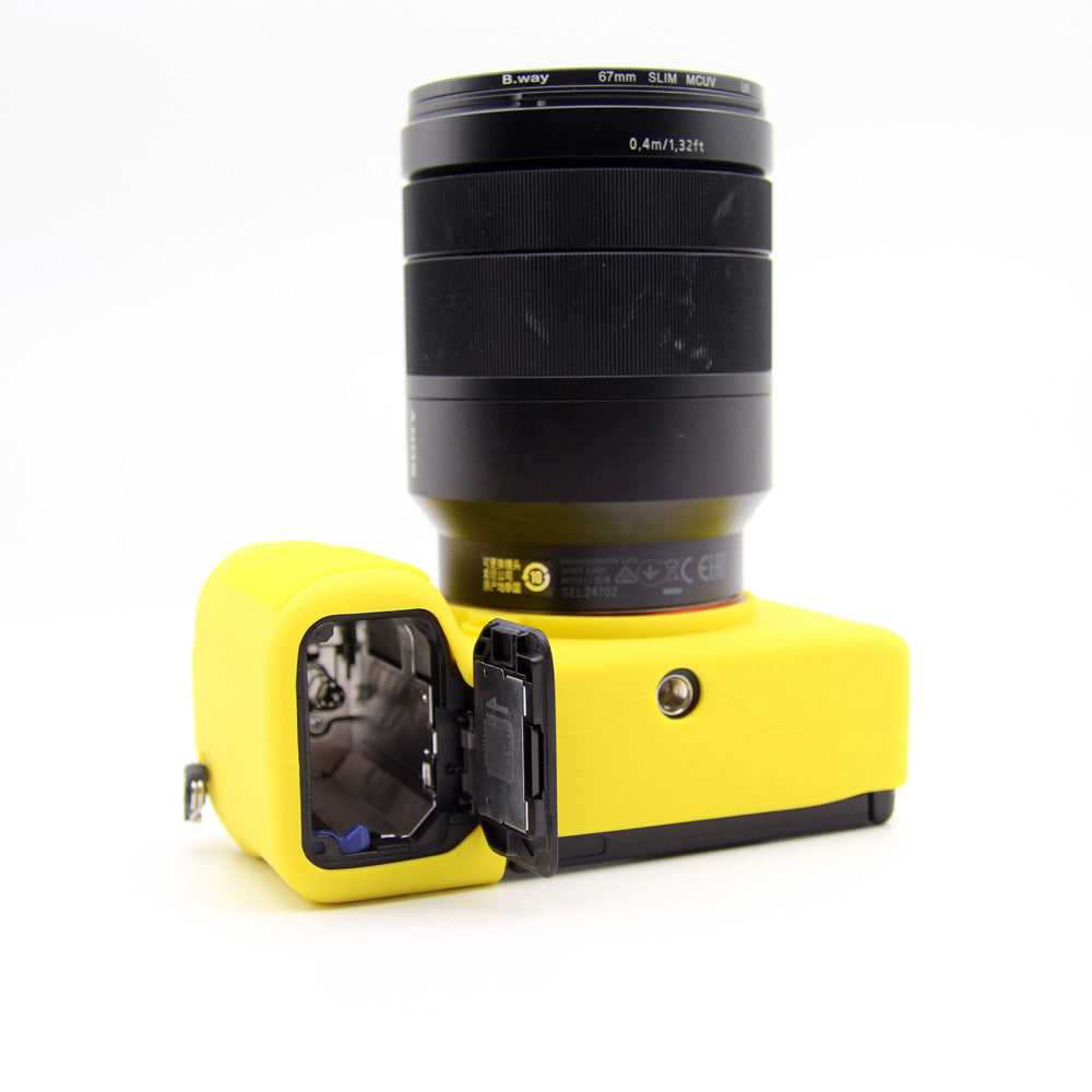 Soft Silicone Protective Skin Shell Case Cover for Sony A7C Camera - Yellow