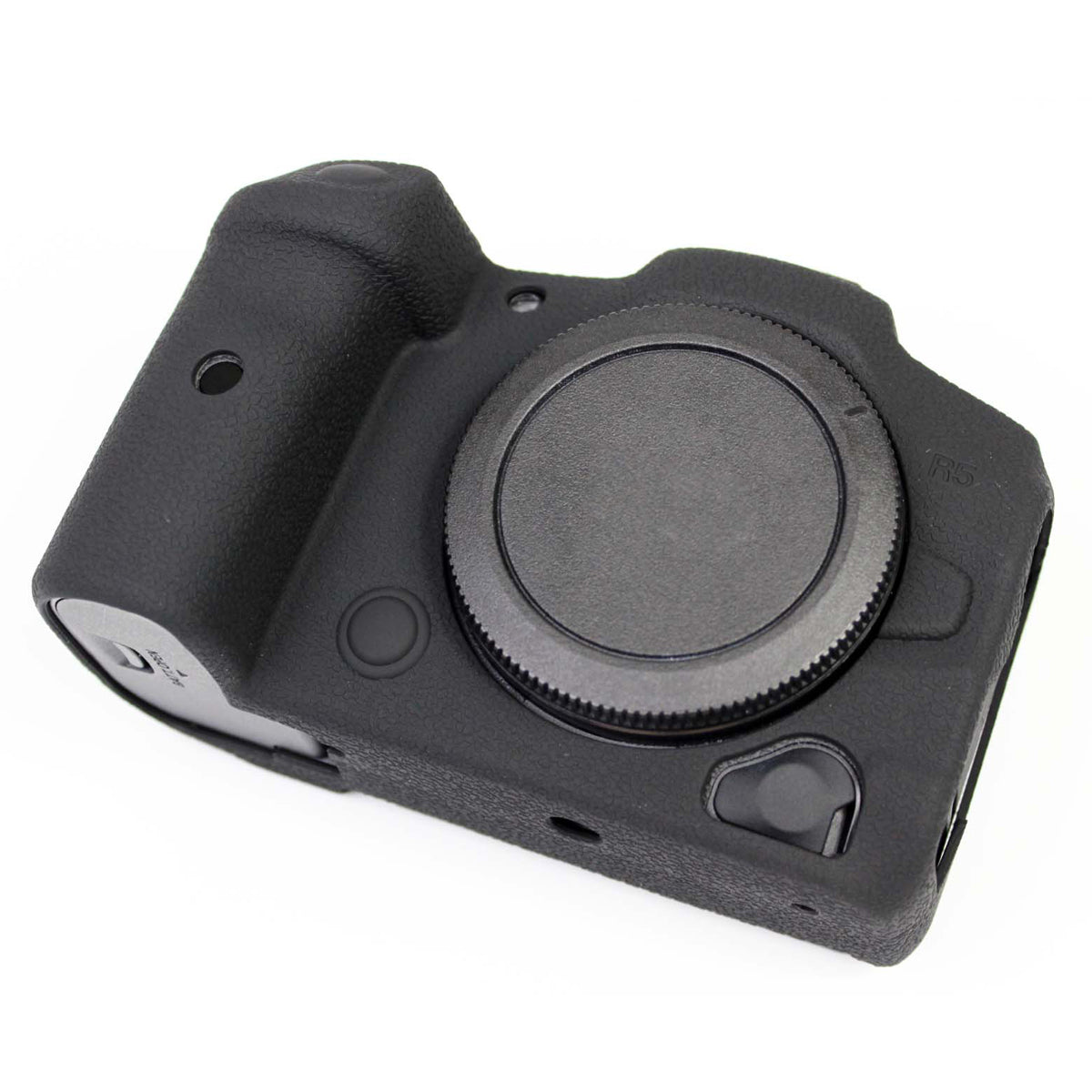 Soft Silicone Case Camera Protector Skin Bag Body Cover for Canon EOS R5 - Black