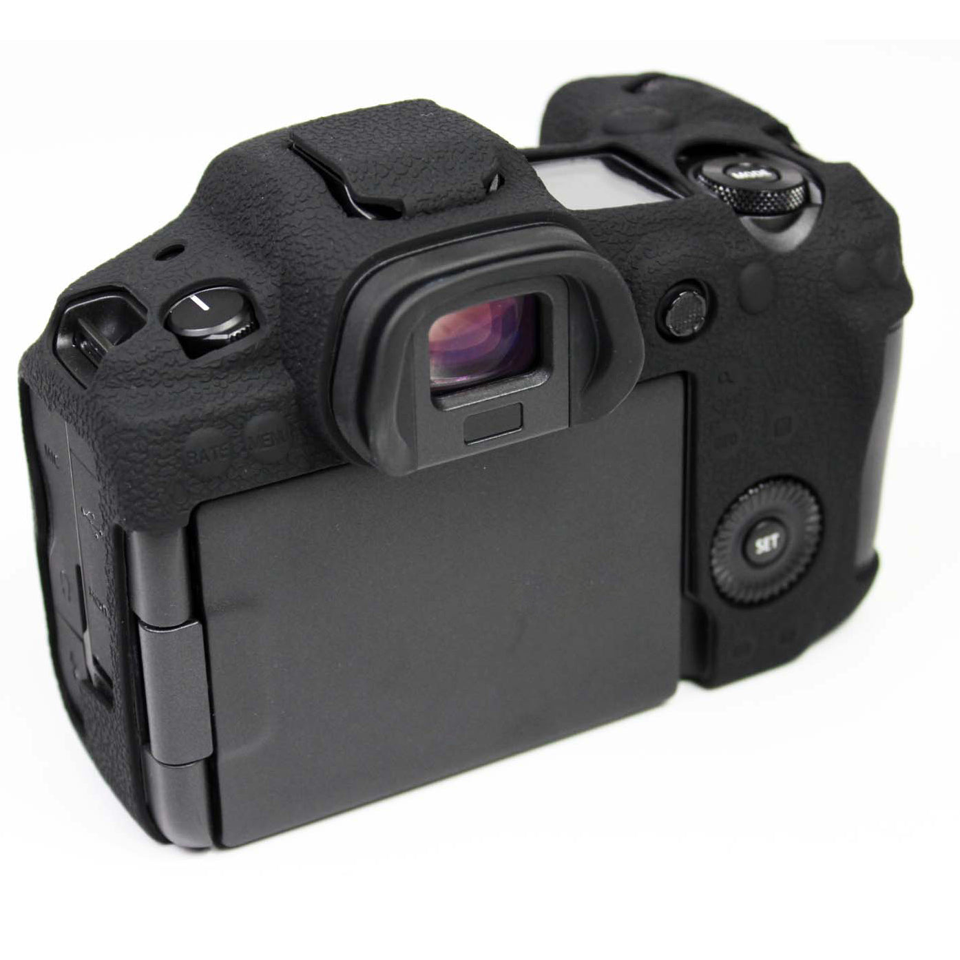 Soft Silicone Case Camera Protector Skin Bag Body Cover for Canon EOS R5 - Black