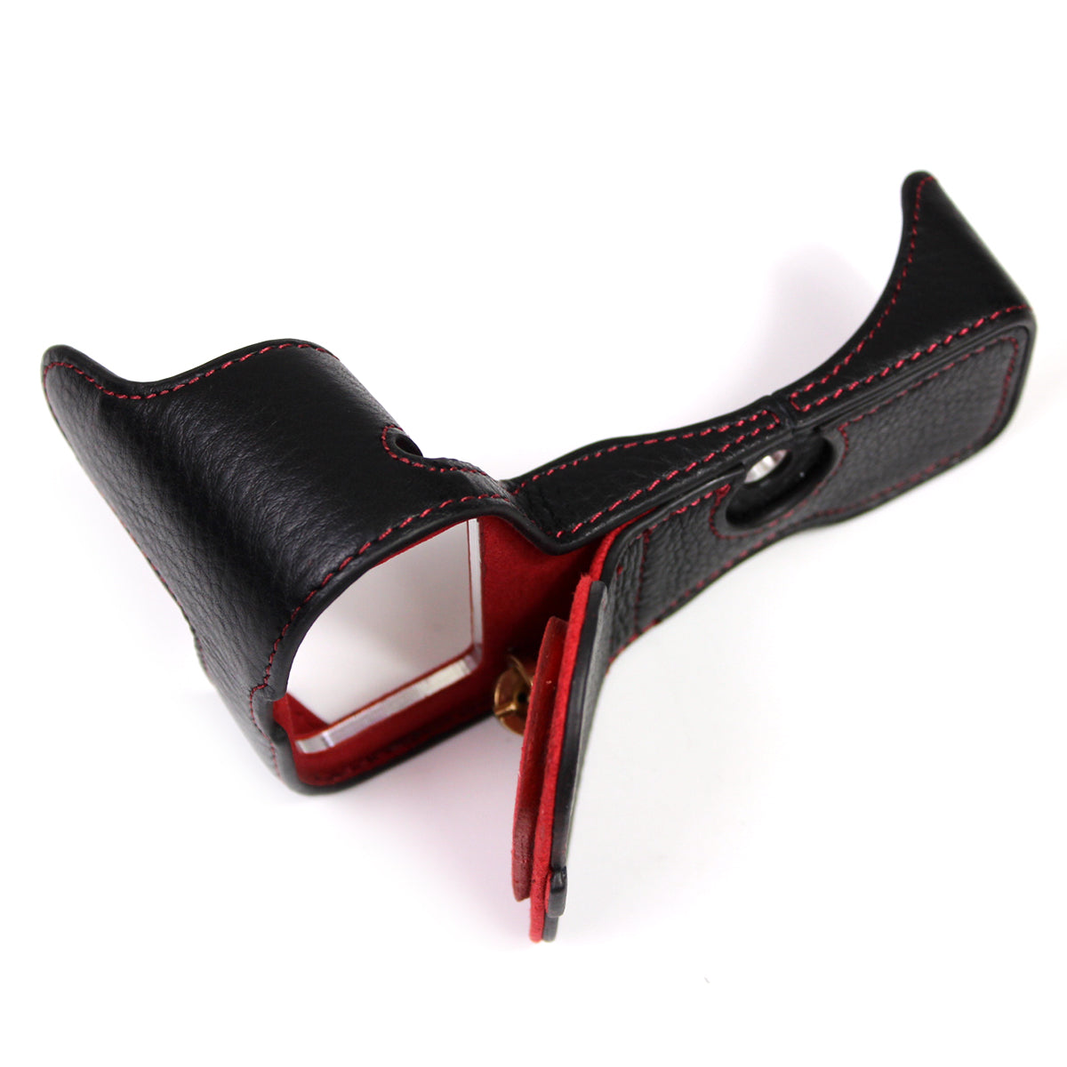 Genuine Leather Camera Bottom Case Protector Half Body Cover with Battery Opening for Nikon Z5/Z6/Z7/Z6II/Z62/Z7II/Z72 - Black