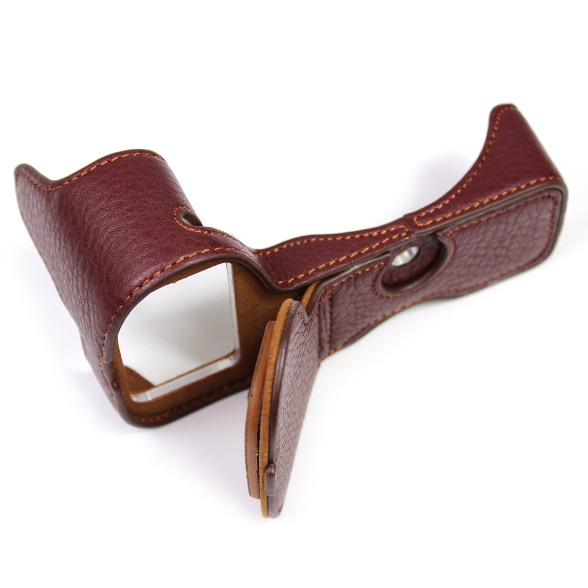 Genuine Leather Camera Bottom Case Protector Half Body Cover with Battery Opening for Nikon Z5/Z6/Z7/Z6II/Z62/Z7II/Z72 - Coffee