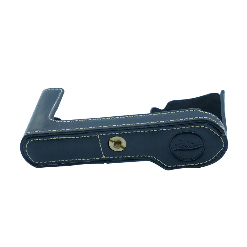 Camera Protection Bottom Case PU Leather Cover with Battery Opening for Leica T/TYP701 - Black
