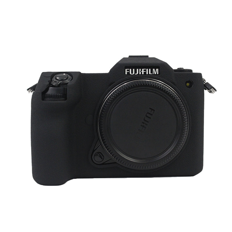 Soft Silicone Camera Case Protector SLR Camera Body Sleeve Cover for Fujifilm GFX 100S - Black