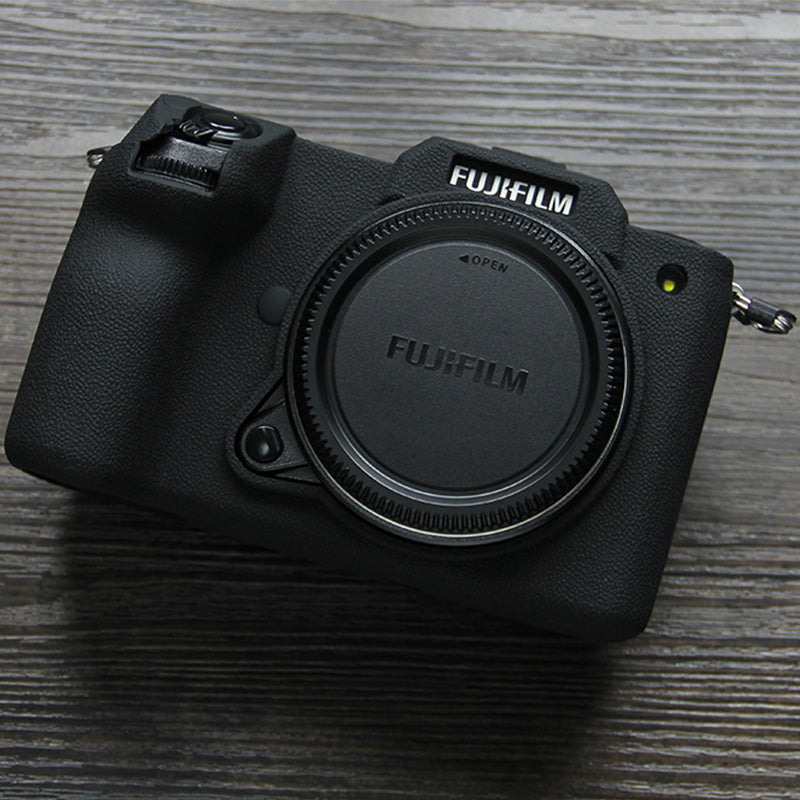 Soft Silicone Camera Case Protector SLR Camera Body Sleeve Cover for Fujifilm GFX 100S - Black
