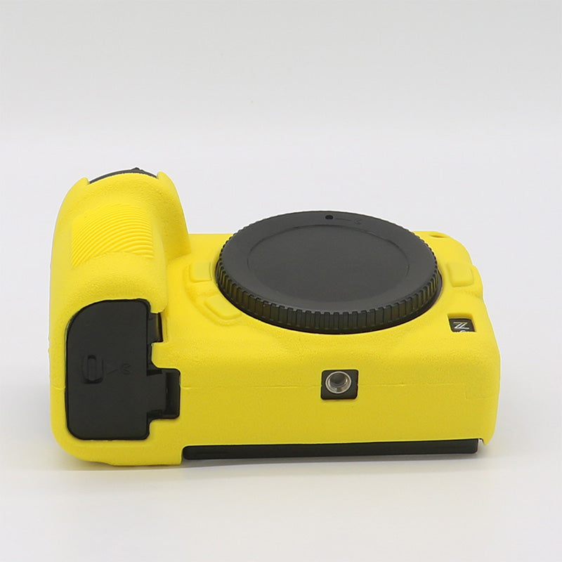 Litchi Texture Silicone Case Dustproof Camera Protective Sleeve Cover for Nikon Z6/Z7 - Yellow