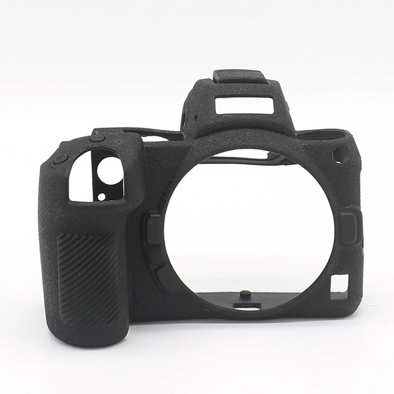 Litchi Texture Silicone Case Dustproof Camera Protective Sleeve Cover for Nikon Z6/Z7 - Black