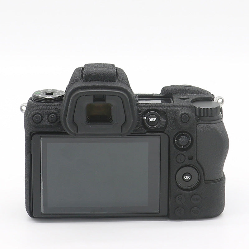 Litchi Texture Silicone Case Dustproof Camera Protective Sleeve Cover for Nikon Z6/Z7 - Black