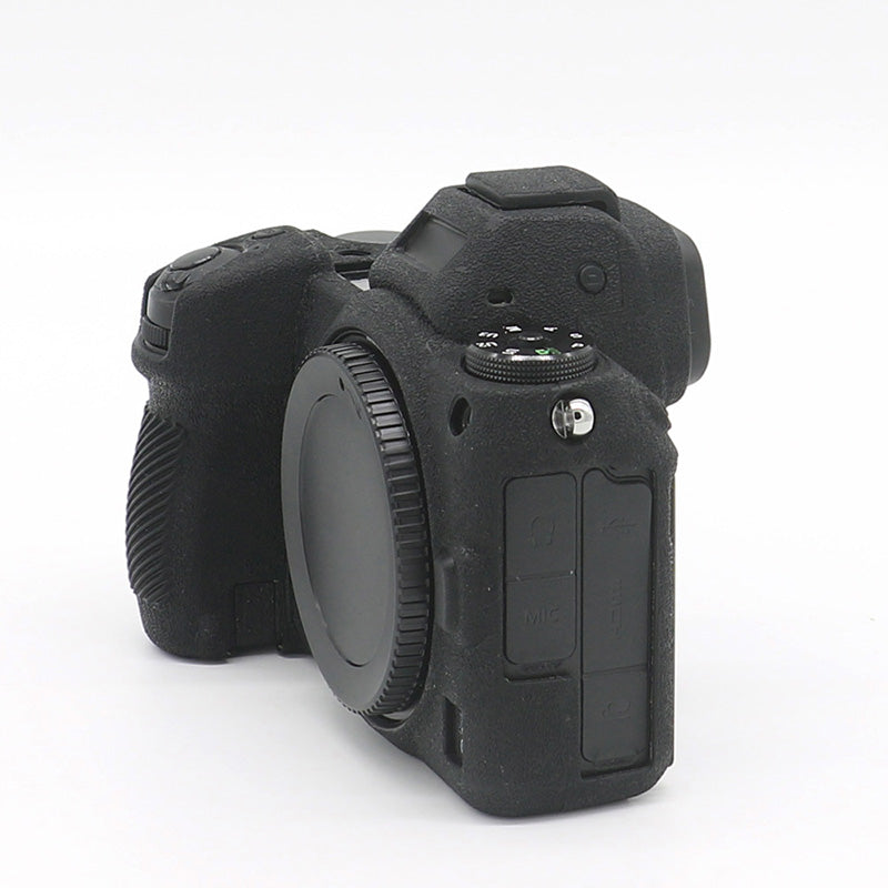 Litchi Texture Silicone Case Dustproof Camera Protective Sleeve Cover for Nikon Z6/Z7 - Black