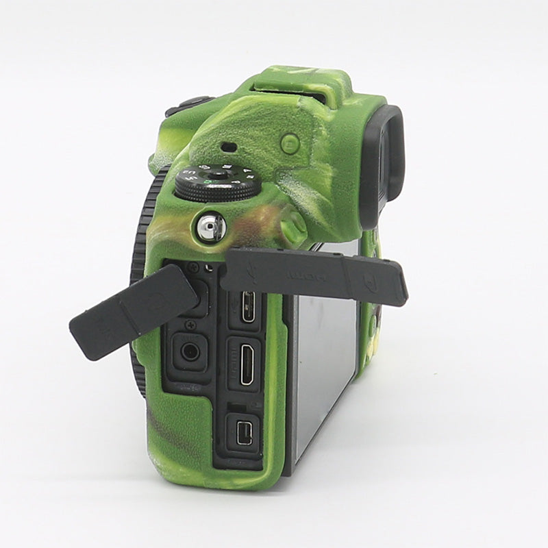Litchi Texture Silicone Case Dustproof Camera Protective Sleeve Cover for Nikon Z6/Z7 - Camouflage
