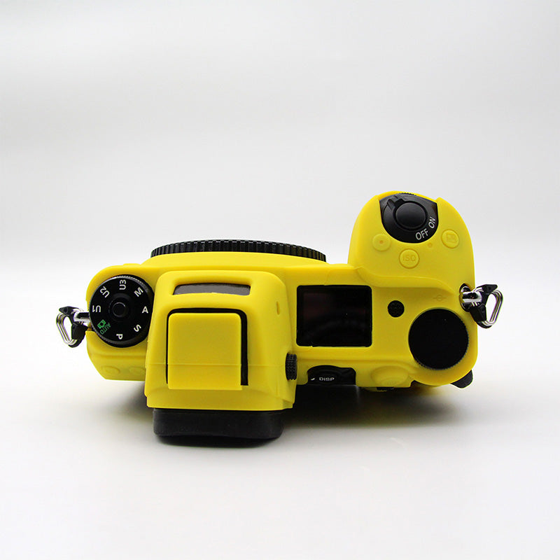 Shockproof Plain Texture Silicone Case Camera Protective Sleeve Cover for Nikon Z6/Z7 - Yellow