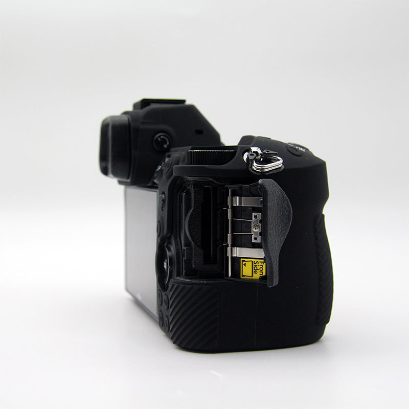 Shockproof Plain Texture Silicone Case Camera Protective Sleeve Cover for Nikon Z6/Z7 - Black