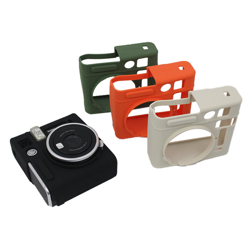 Soft Silicone Camera Case Protector Camera Body Sleeve Cover for Fujifilm Instax Mini 40 - Black