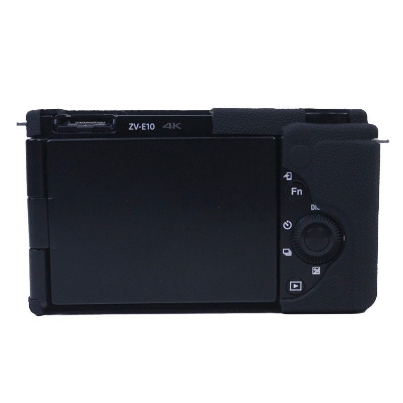 Soft Silicone Camera Case Protector Sleeve Cover for Sony ZV-E10 Camera - Black