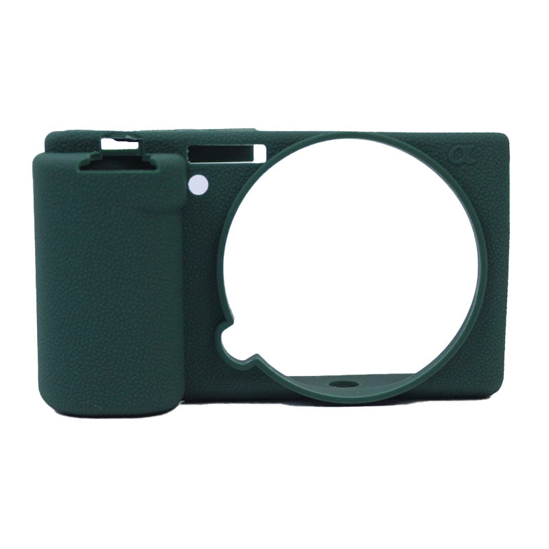 Soft Silicone Camera Case Protector Sleeve Cover for Sony ZV-E10 Camera - Blackish Green