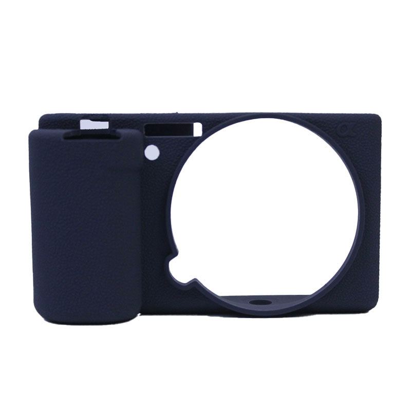 Soft Silicone Camera Case Protector Sleeve Cover for Sony ZV-E10 Camera - Navy Blue