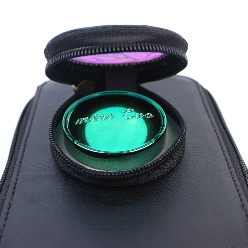 Uniqkart for Fujifilm Instax Mini Evo Vintage PU Leather Camera Case Camera Bag with Shoulder Strap - Black