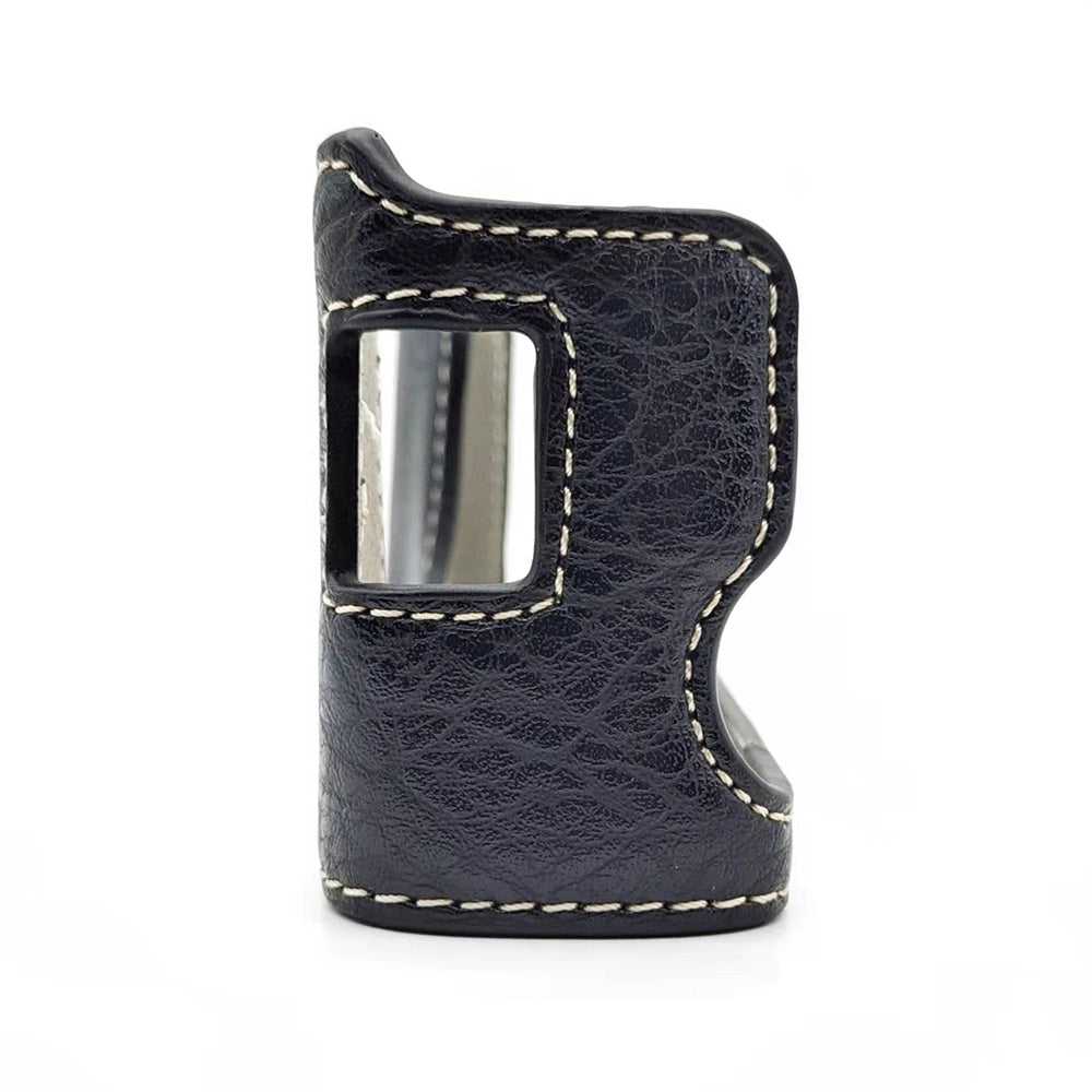 Uniqkart for Fujifilm X100V / X100F PU Leather Camera Bottom Case Protective Half Body Cover with Battery Opening - Black