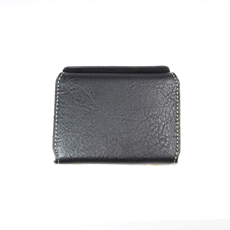 Detachable PU Leather Camera Case for Sony RX100M7/RX100M6/RX100M5/RX100M4/RX100M3/RX100M2 Portable Camera Carrying Case with Strap Magnetic Protective Bag - Black