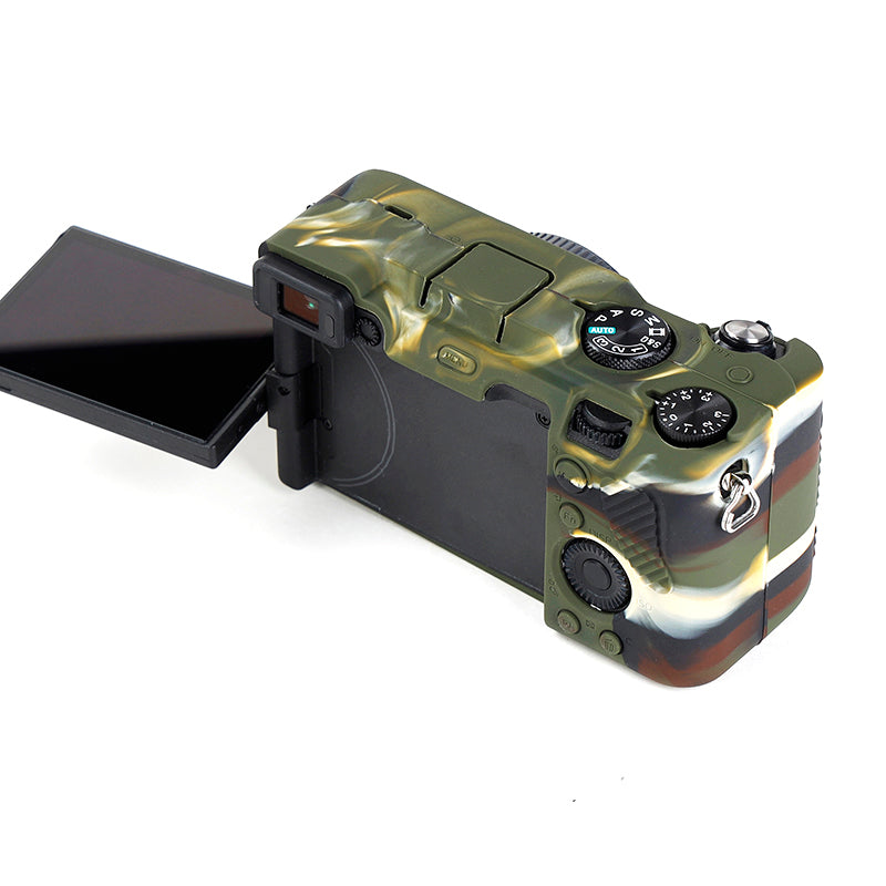 Uniqkart for Sony A7C Anti-slip Dust-proof Anti-collision Silicone ILDC Camera Protective Cover Case - Camouflage