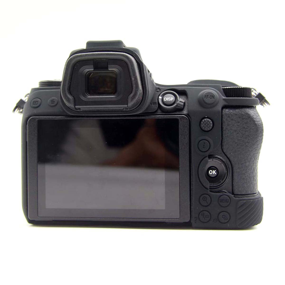 Uniqkart for Nikon Z6II Z7II Z5 SLR Camera Anti-drop Silicone Case Plain Protective Cover - Black