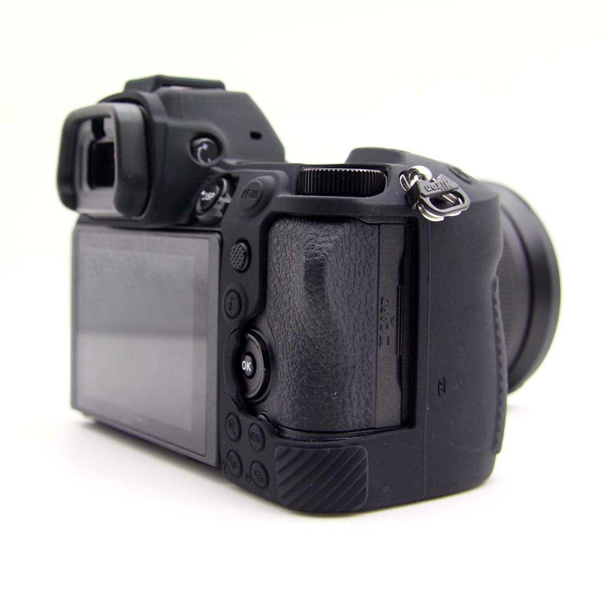 Uniqkart for Nikon Z6II Z7II Z5 SLR Camera Anti-drop Silicone Case Plain Protective Cover - Black