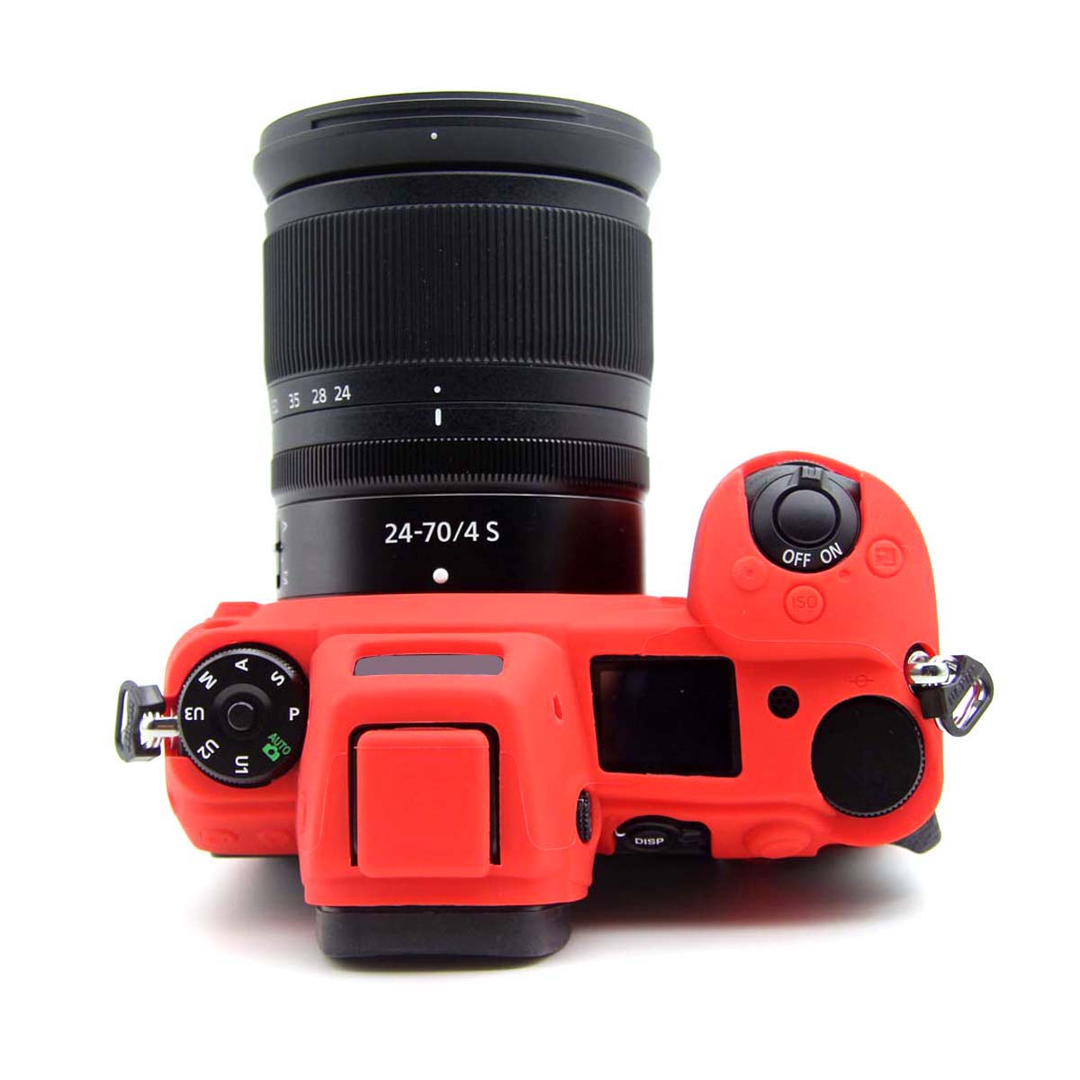 Uniqkart for Nikon Z6II Z7II Z5 SLR Camera Anti-drop Silicone Case Plain Protective Cover - Red