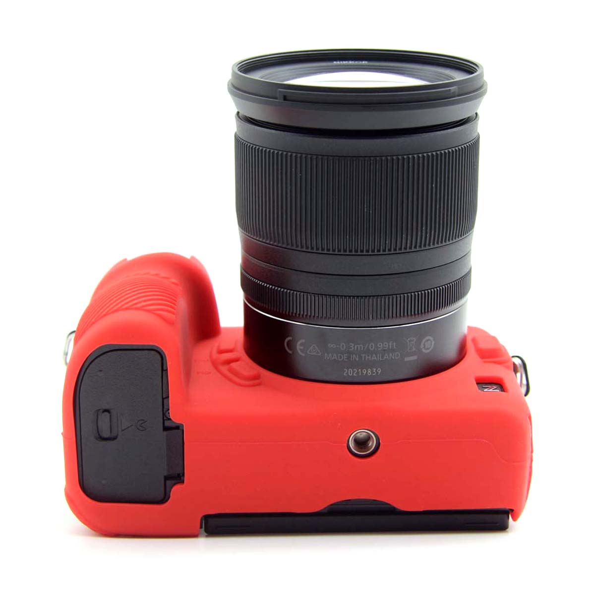 Uniqkart for Nikon Z6II Z7II Z5 SLR Camera Anti-drop Silicone Case Plain Protective Cover - Red